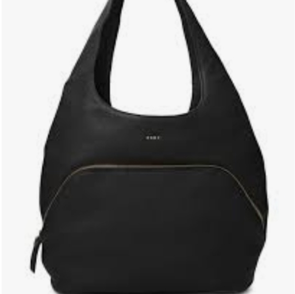 Dkny Bags New Black Dkny Large Genuine Leather Hobo Bag Poshmark